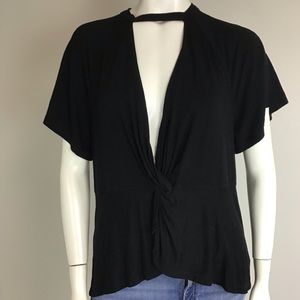 Free People black knit top , L